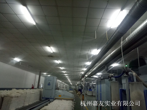 抓棉車(chē)間加濕案例圖2
