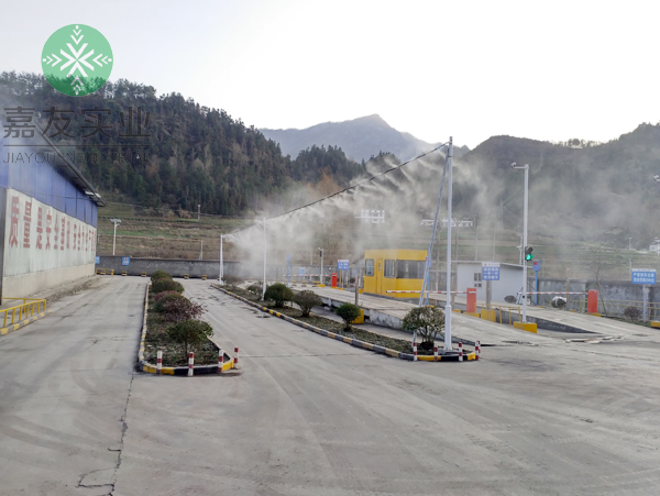 陜西金龍水泥有限公司安裝水泥廠噴霧除塵系統案例